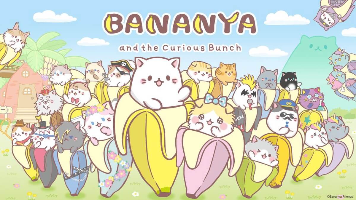 Pirate Bananya - banana cat from Bananya series with pirate eyepatch