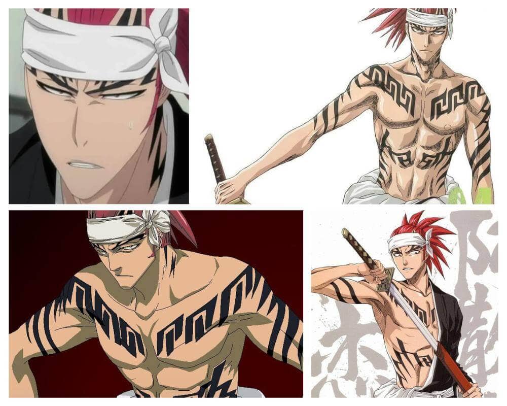 Renji Abarai Bleach tribal tattoos