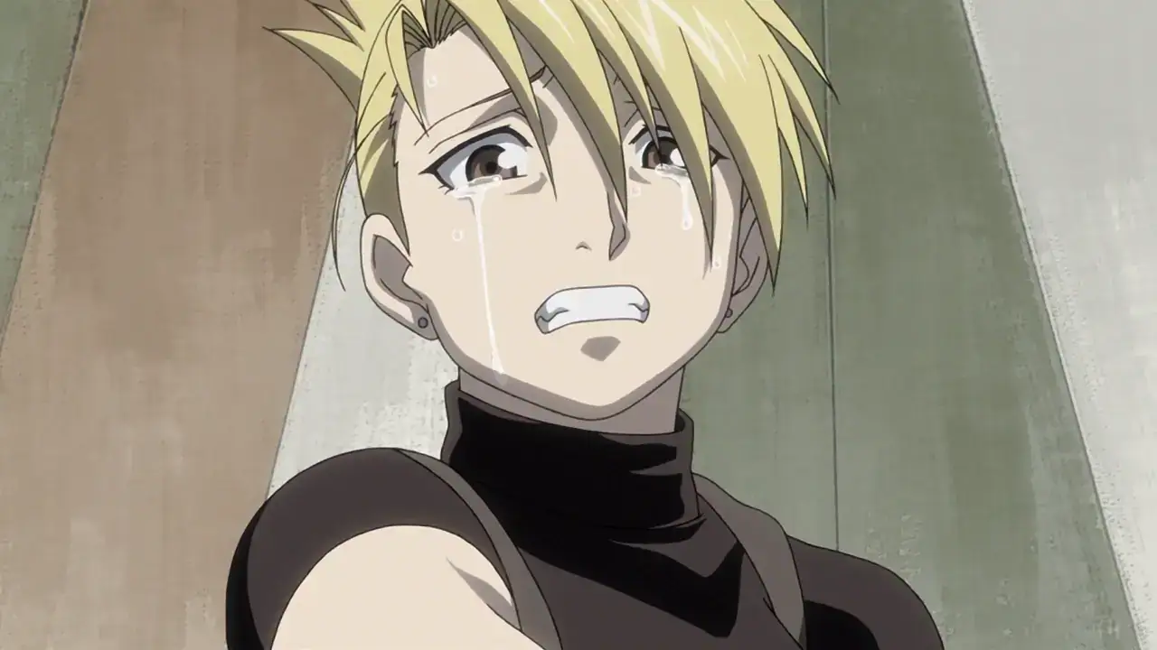 Riza Hawkeye - Fullmetal Alchemist Brotherhood sharpshooter with stud earrings