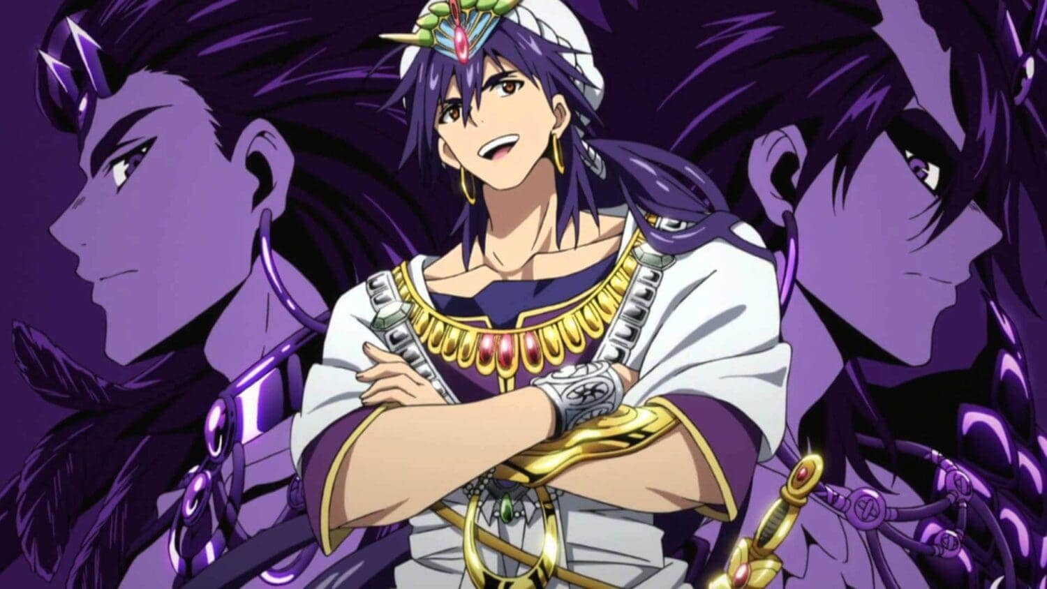 Sinbad - Magi The Labyrinth of Magic legendary king with royal gold earrings