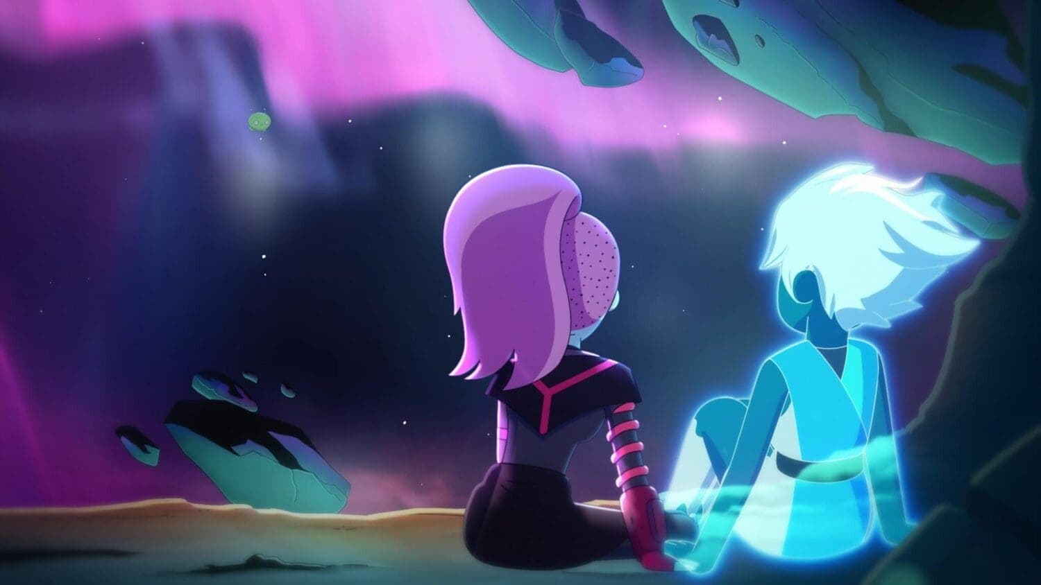Mooncake the green alien from Final Space