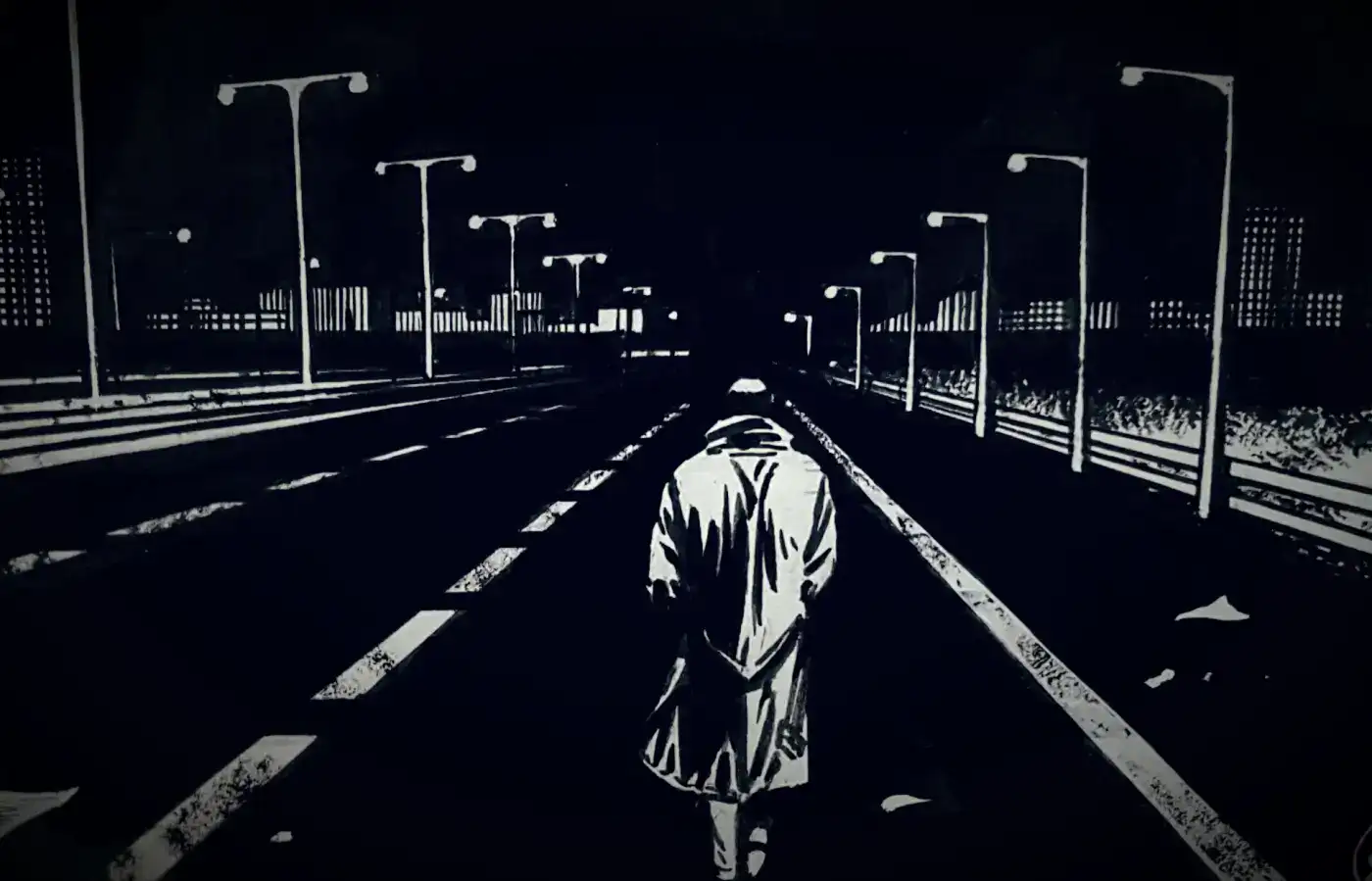 V for Vendetta black and white comic