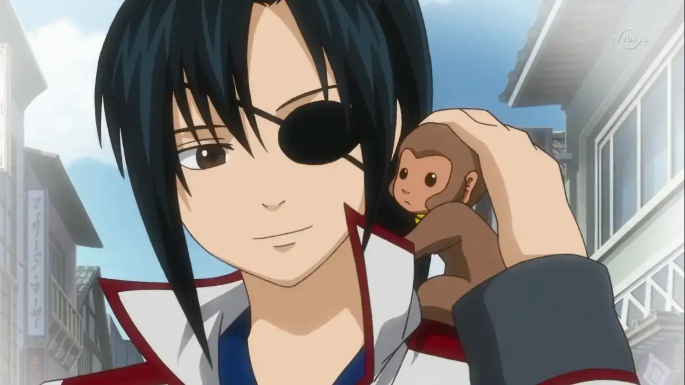 Yagyuu Kyuubei - Gintama swordswoman with childhood injury eyepatch