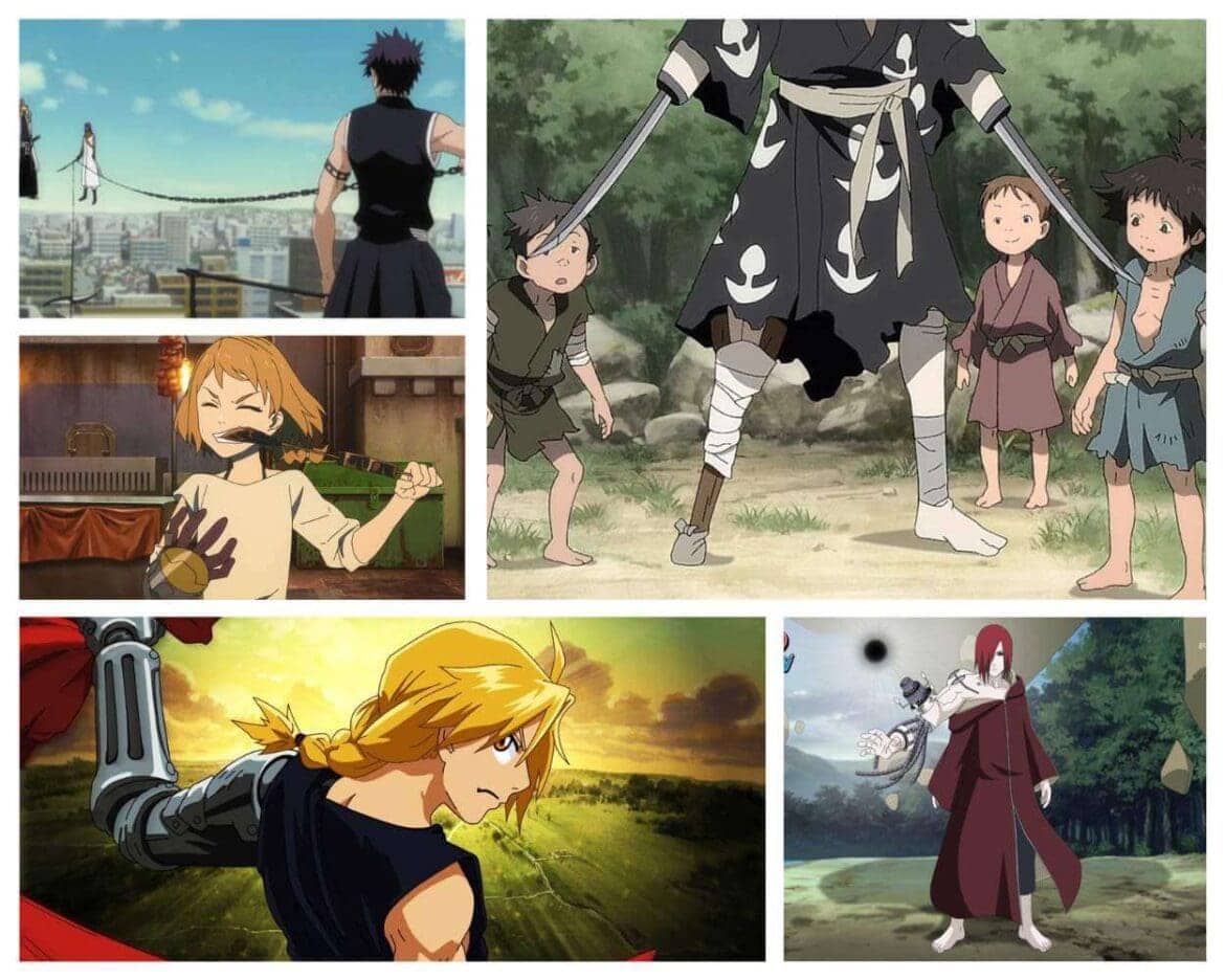 one armed anime characters
