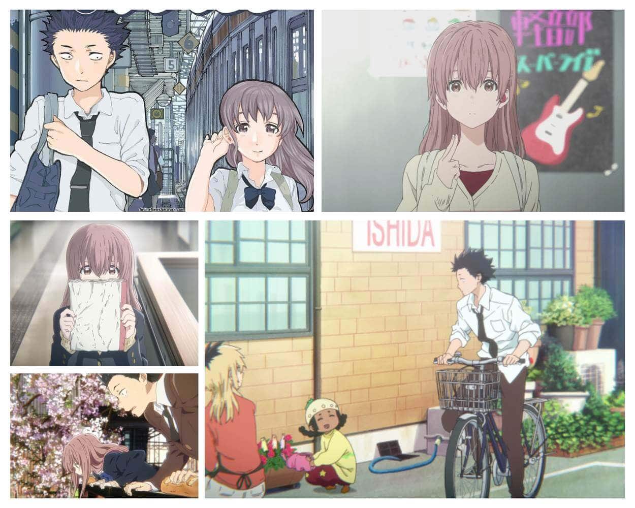 Shoko smiling in A Silent Voice