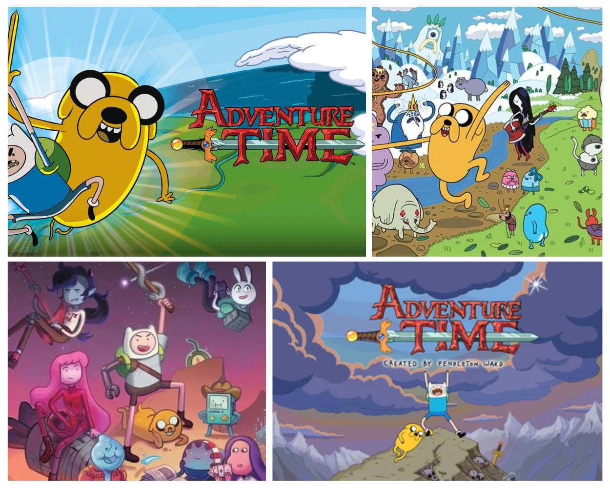 Adventure Time Finn and Jake with time travel elements