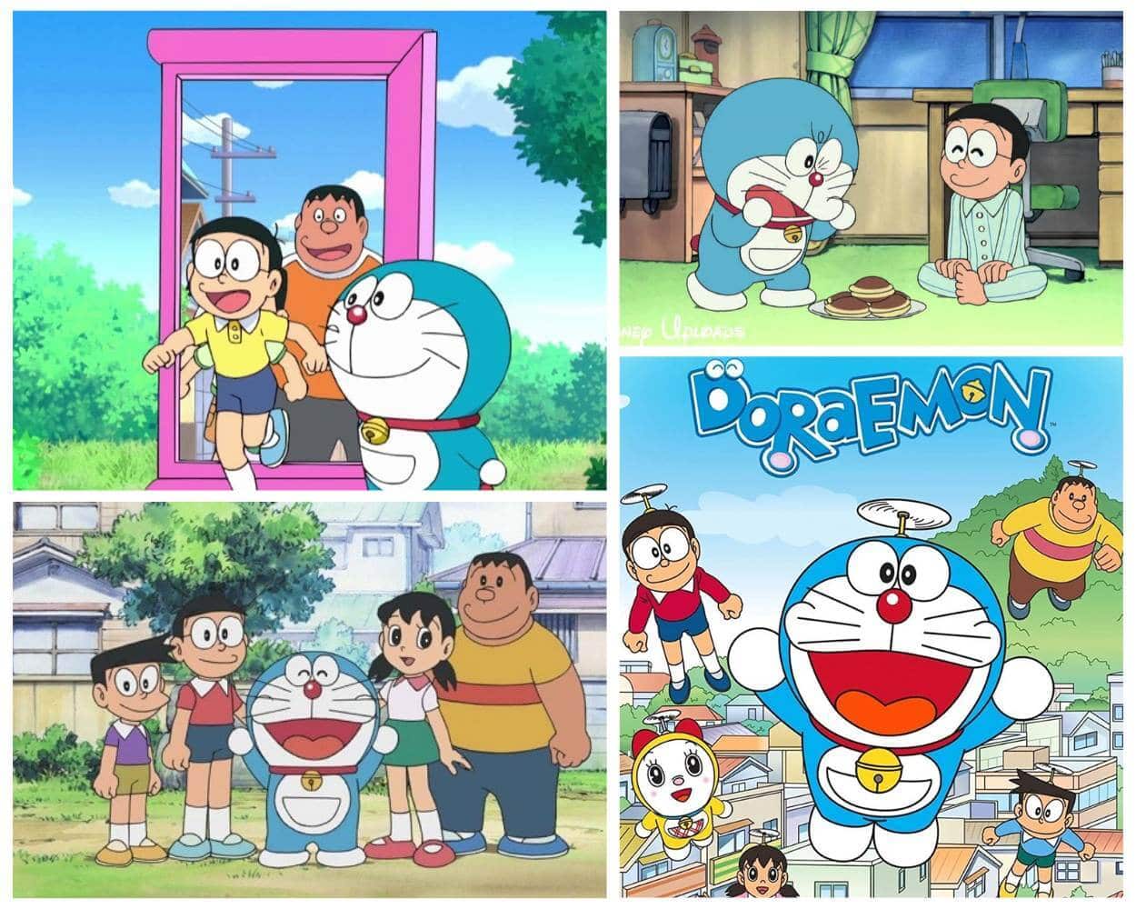 Doraemon time traveling robot cat anime