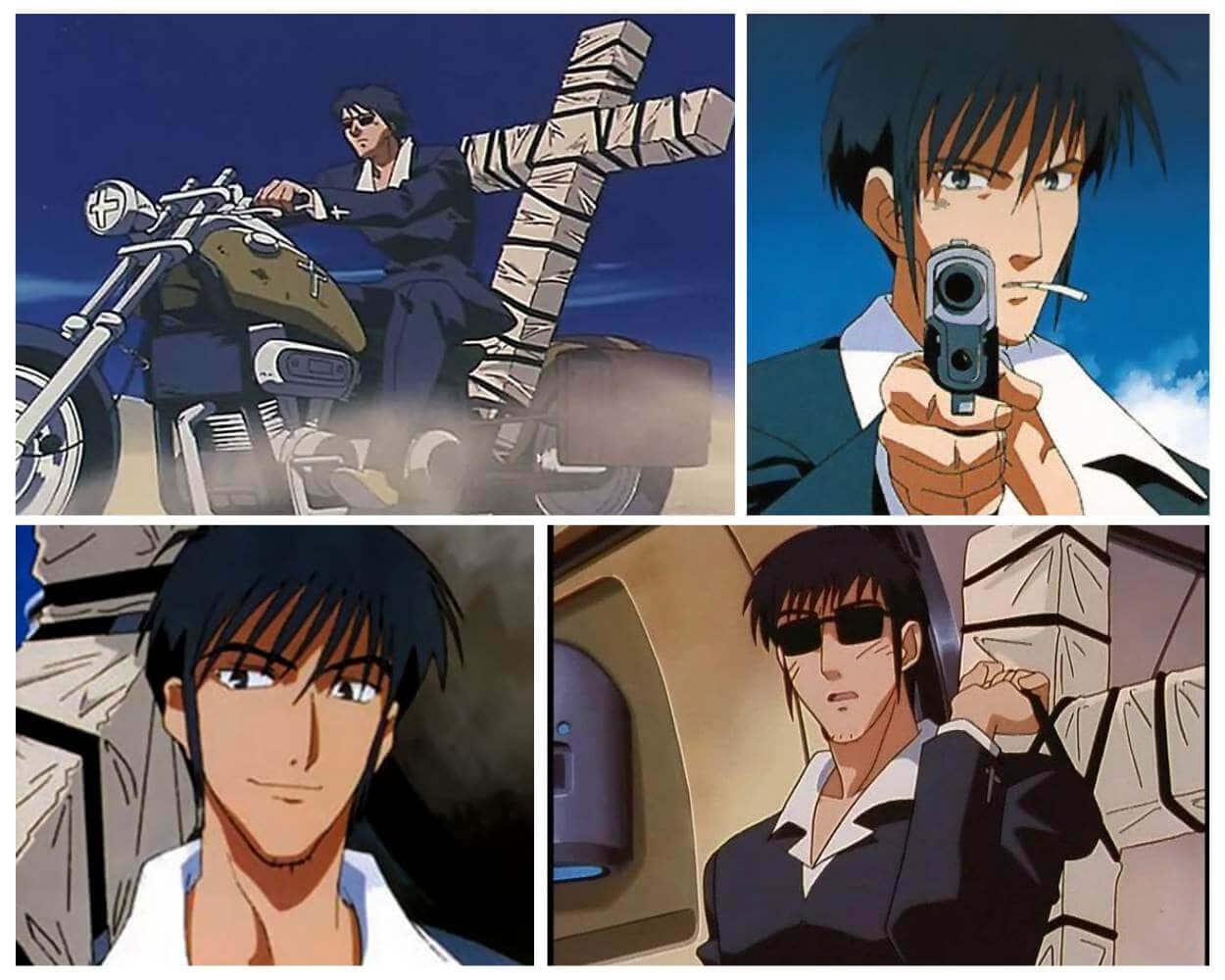 Nicholas D Wolfwood anime priest from Trigun