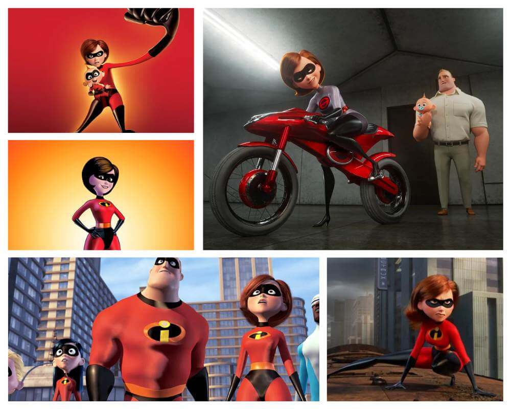 Elastigirl in her superhero suit from The Incredibles