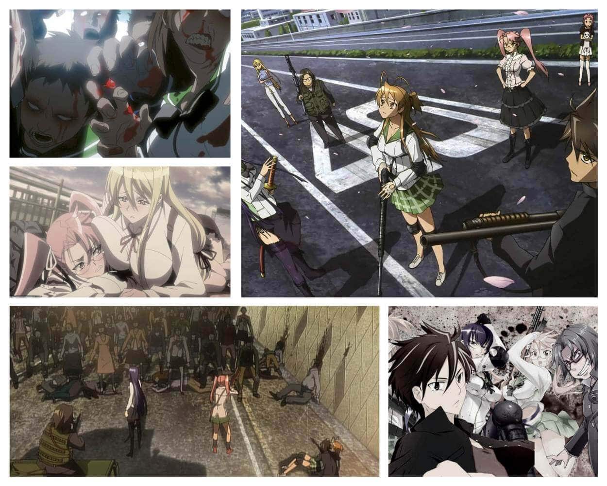 Highschool of the Dead the zombie ecchi action