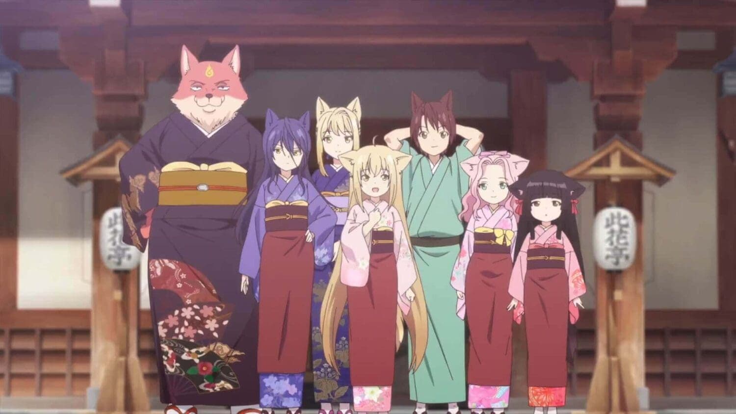 Konohana Kitan the gentle fox spirit yuri anime