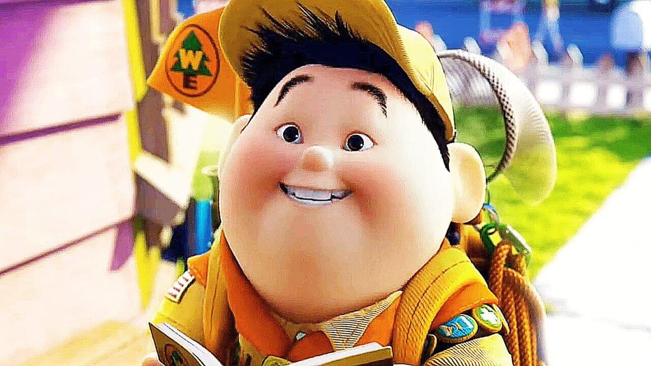 Russell the young wilderness scout from Pixar's Up