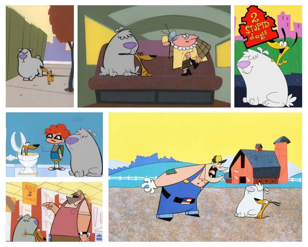 Big Dog and Little Dog from 2 Stupid Dogs animated series