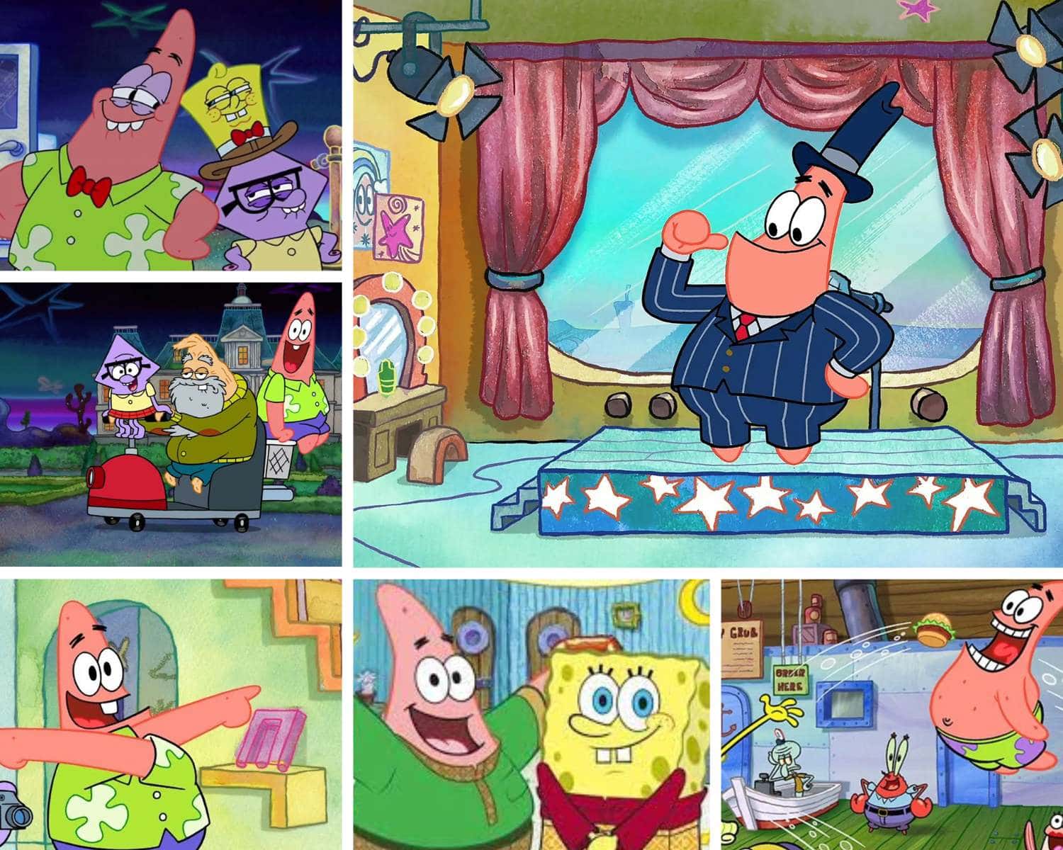 A day in the life of Patrick Star under his rock
