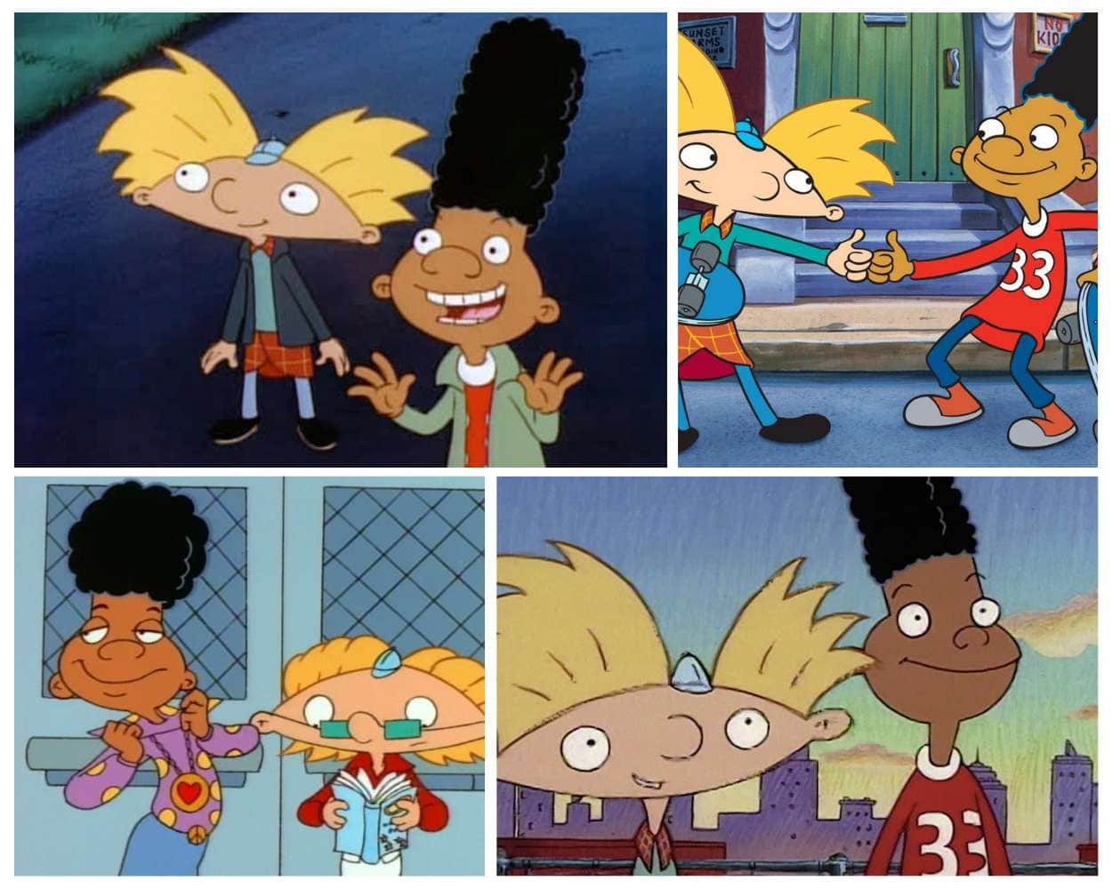 Arnold and Gerald Hey Arnold Nickelodeon duo