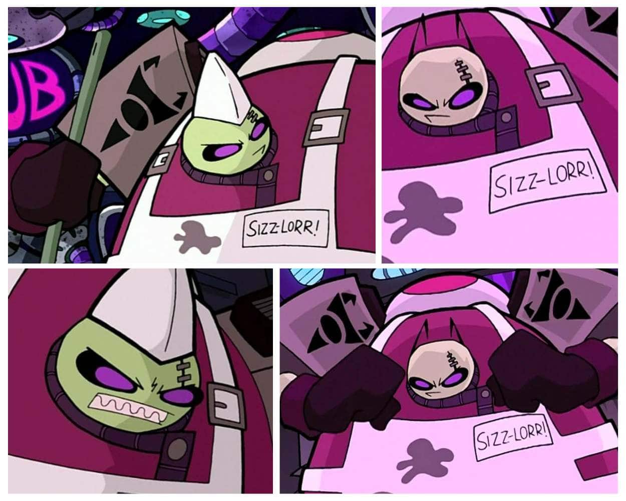 Bloaty and Sizz-Lorr from Invader Zim