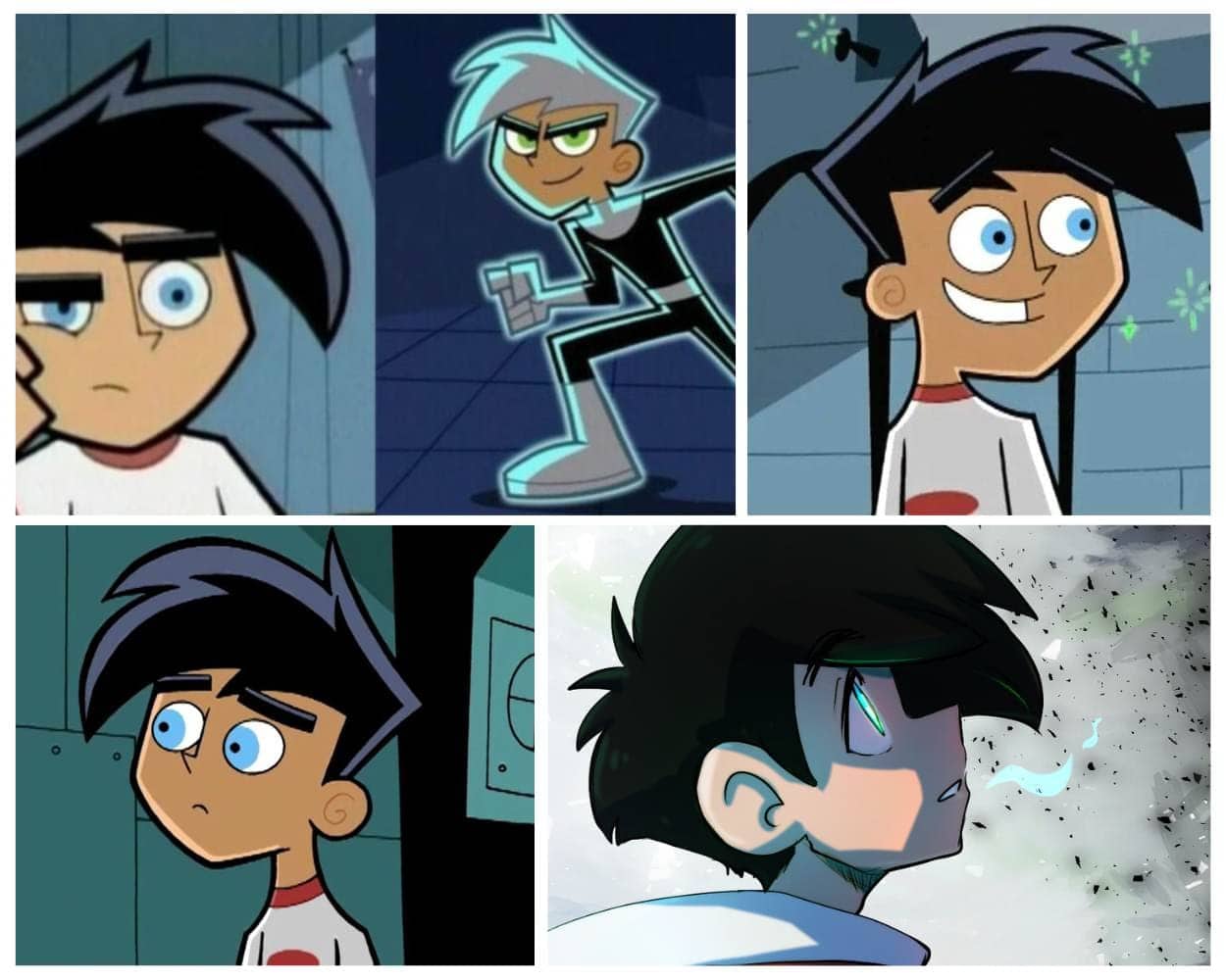 Danny Phantom transforming into his ghost hero form