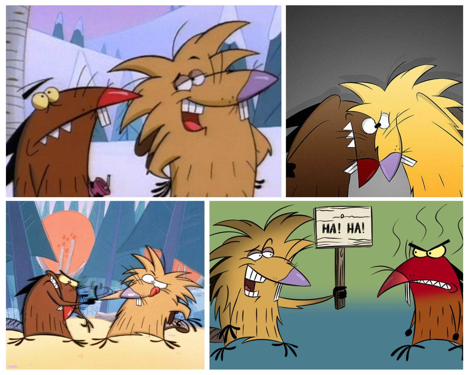 Norbert and Daggett Beaver Nickelodeon duo