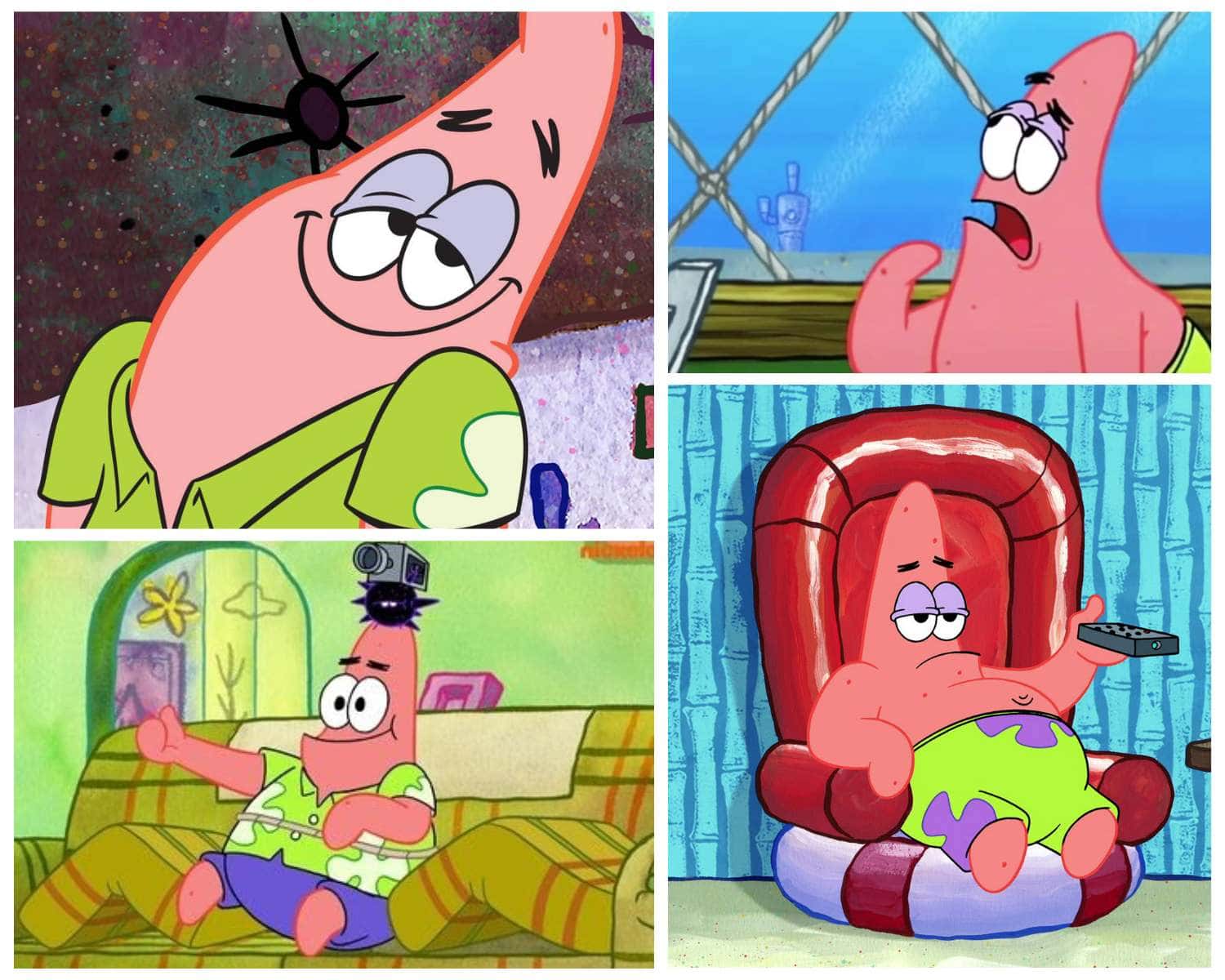 Patrick Star being lazy