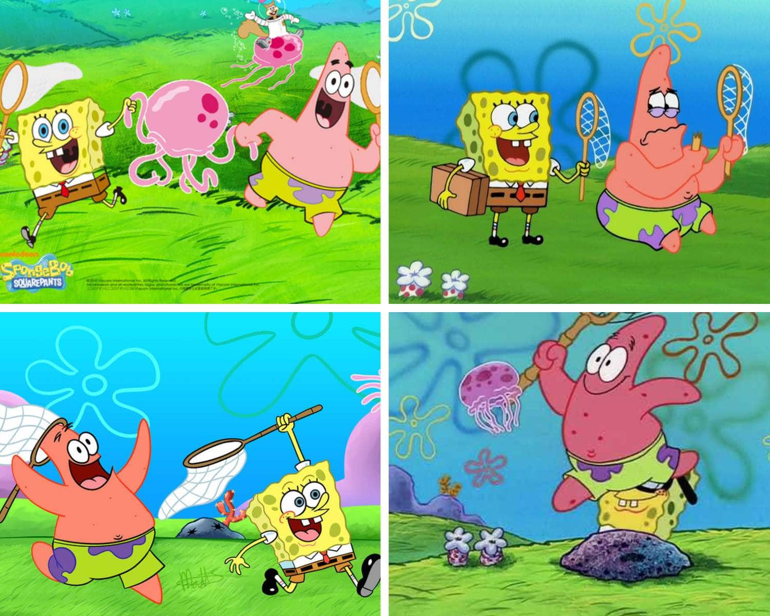Patrick Star jellyfishing