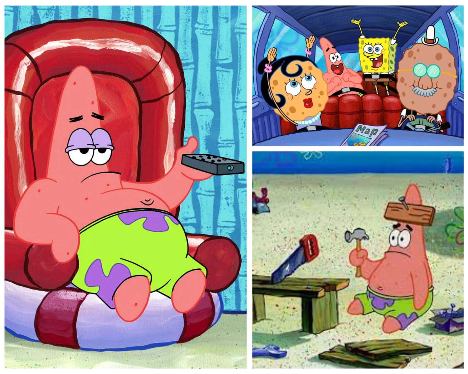 Proudly unemployed, Patrick Star's work philosophy
