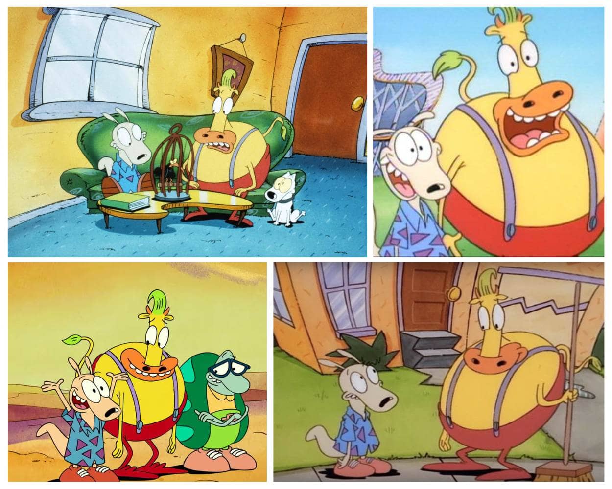 Rocko and Heffer 90s Nickelodeon cartoon duo