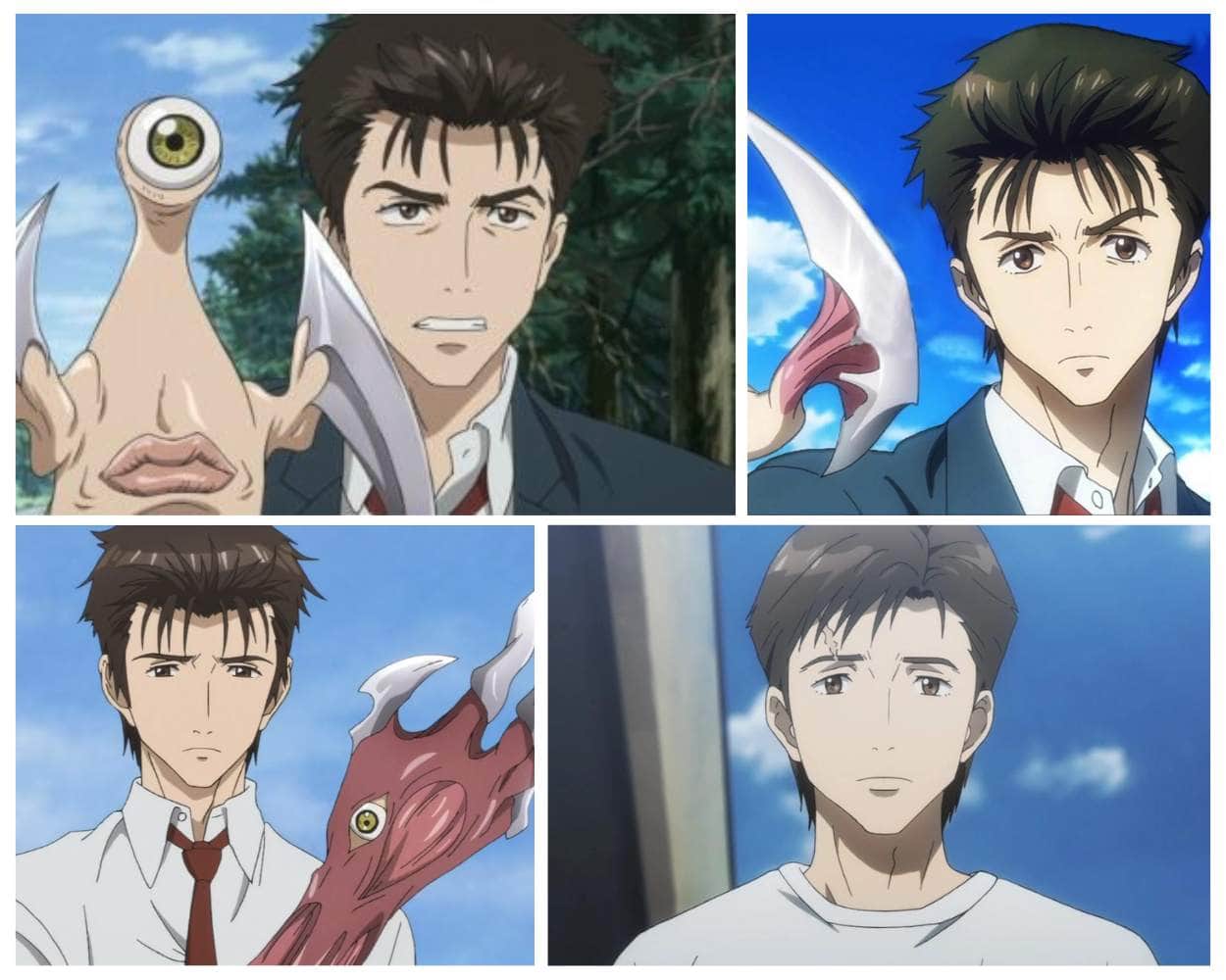 Shinichi Izumi Parasyte dark powers anime character