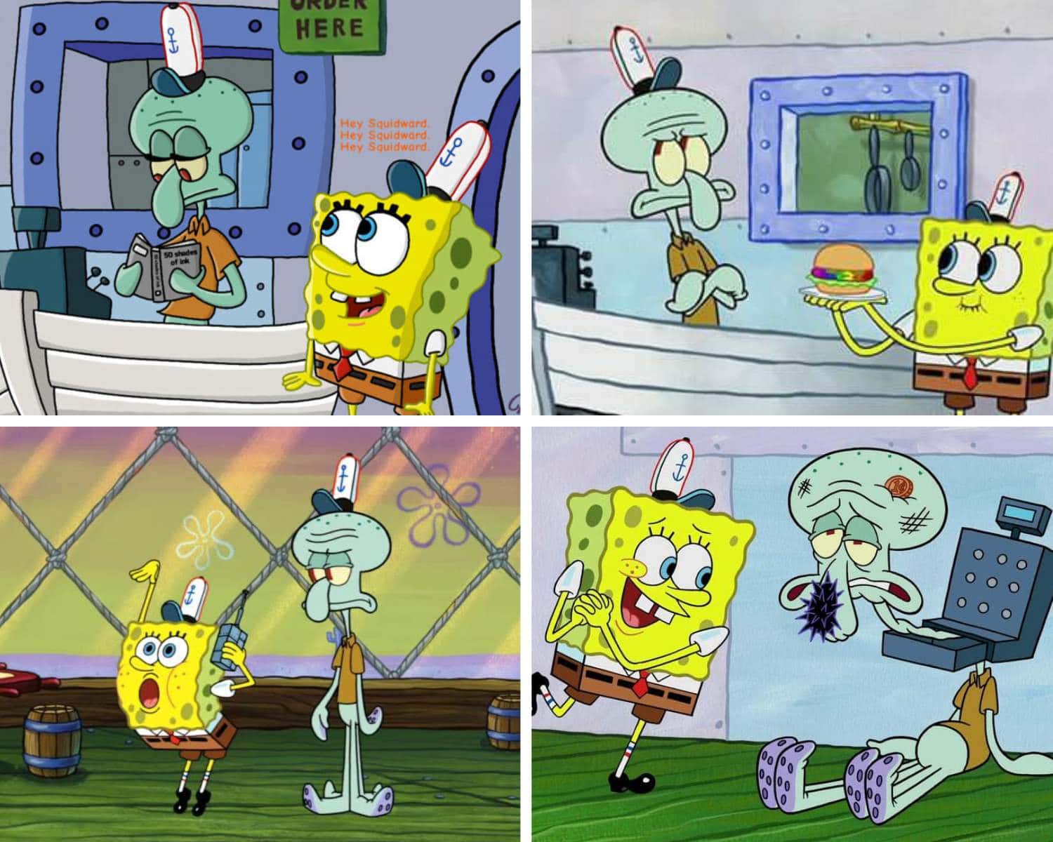 Squidward Tentacles and SpongeBob