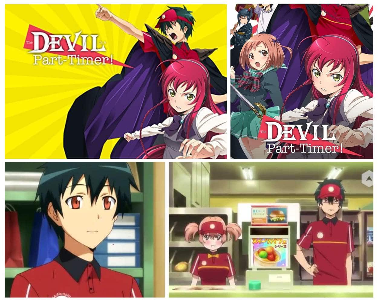 The Devil Is a Part-Timer the demon king fast food anime
