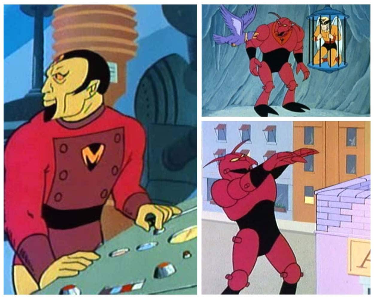 Birdman villains - Dr Millennium Number One Reducto Hanna-Barbera