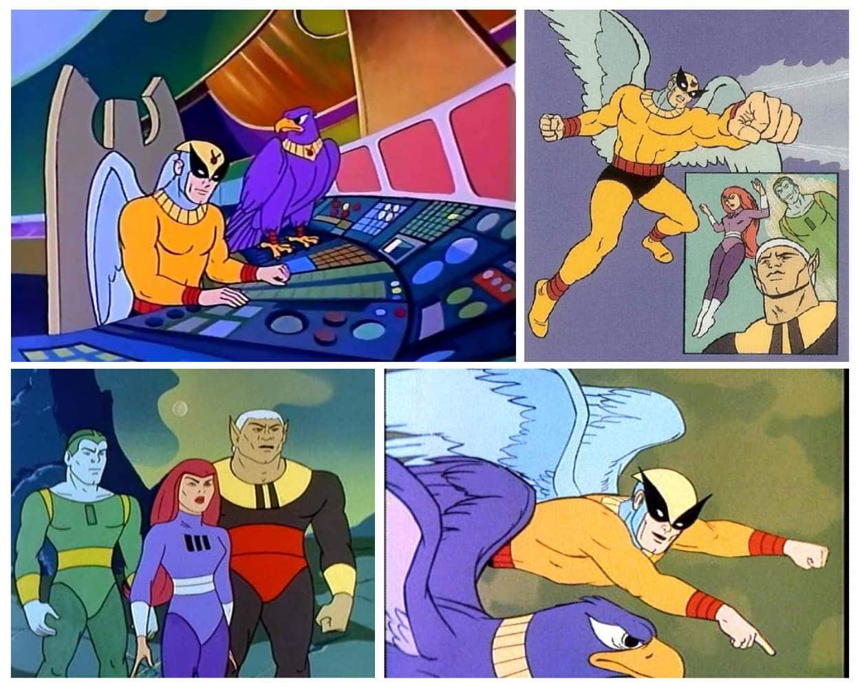 Galaxy Trio characters - Vapor Man Meteor Man Gravity Girl Hanna-Barbera