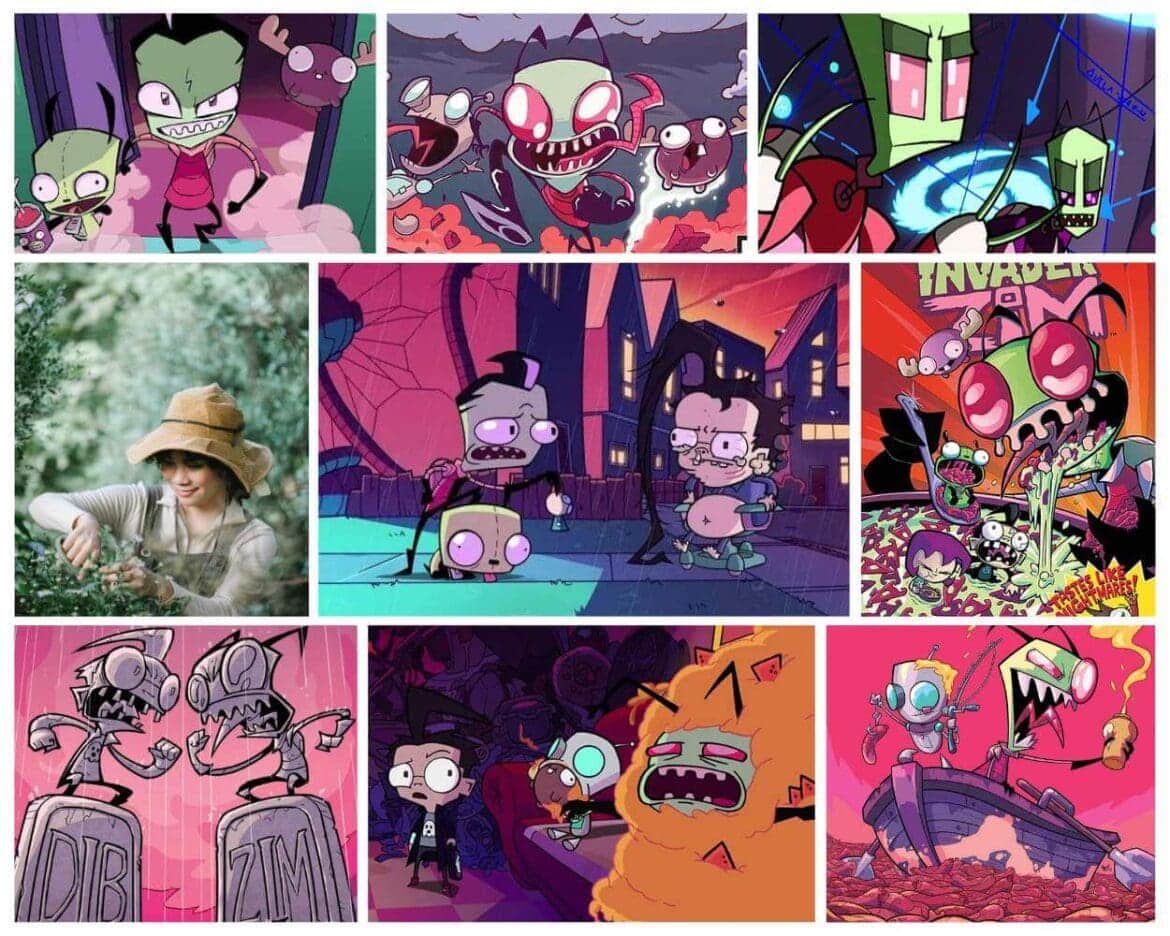 invader zim background