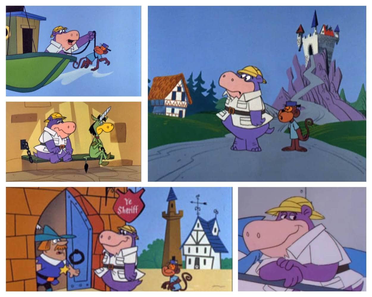 Peter Potamus and So-So the monkey in the flying balloon