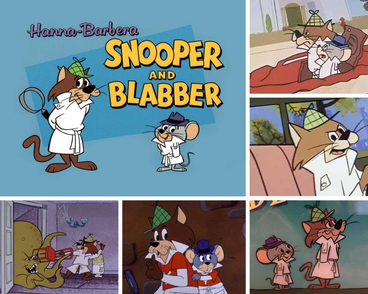 Snooper and Blabber from 1950s TV history
