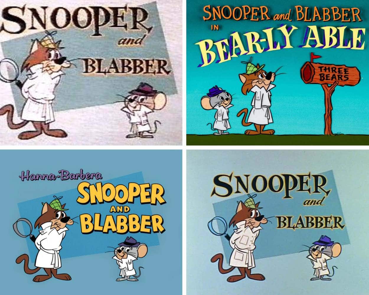 Snooper and Blabber cartoon voice work by Daws Butler