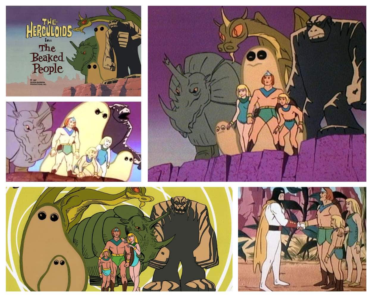 The Herculoids creatures - Zok Igoo Tundro Gloop Gleep cast