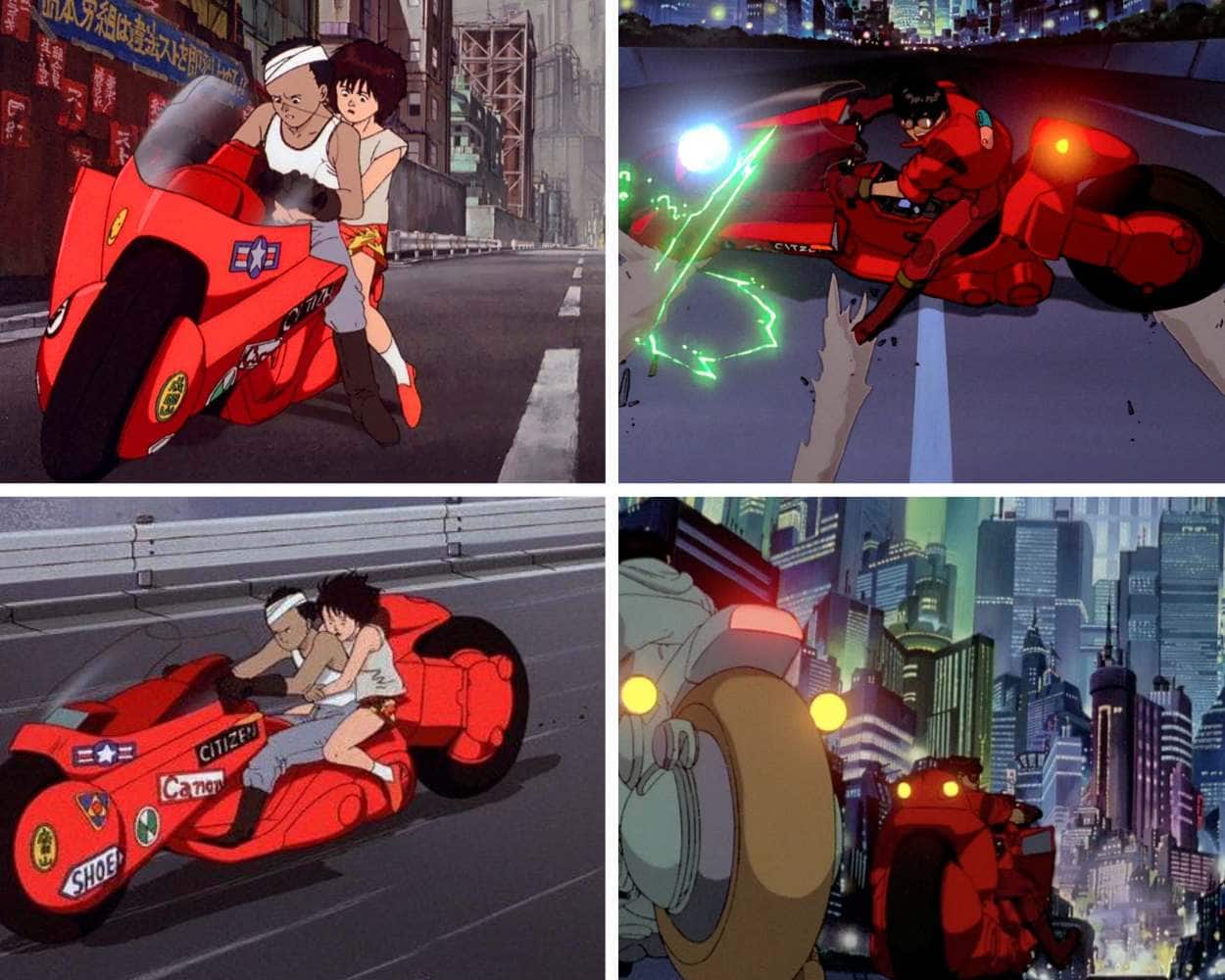 Akira the iconic cyberpunk motorcycle anime