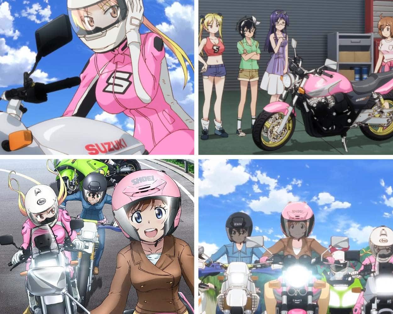 Bakuon the all-girls motorcycle club anime