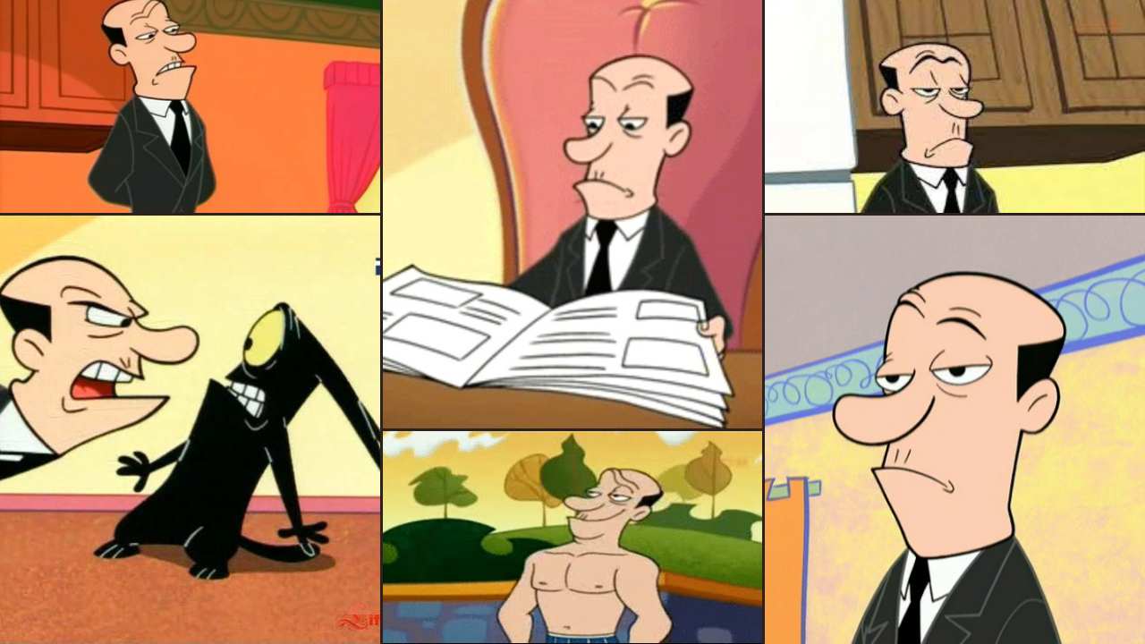 Hovis from Catscratch, the British butler character