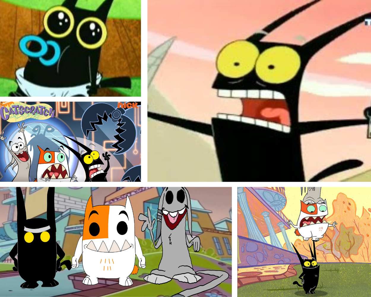 Mr. Blik from Catscratch with his brothers Gordon and Waffle
