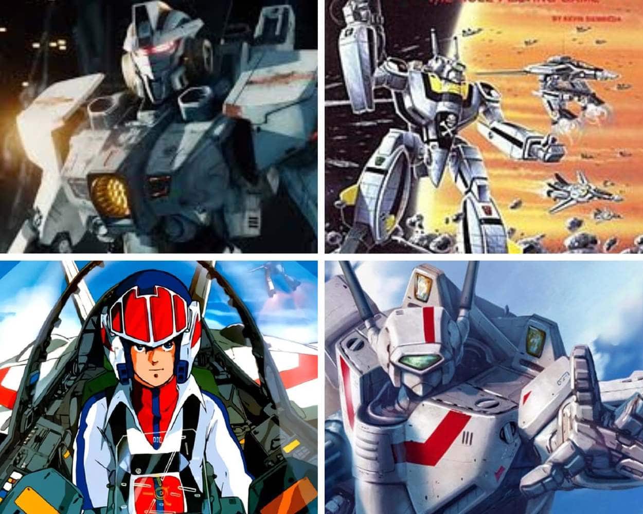 Rick Hunter and a Veritech fighter jet