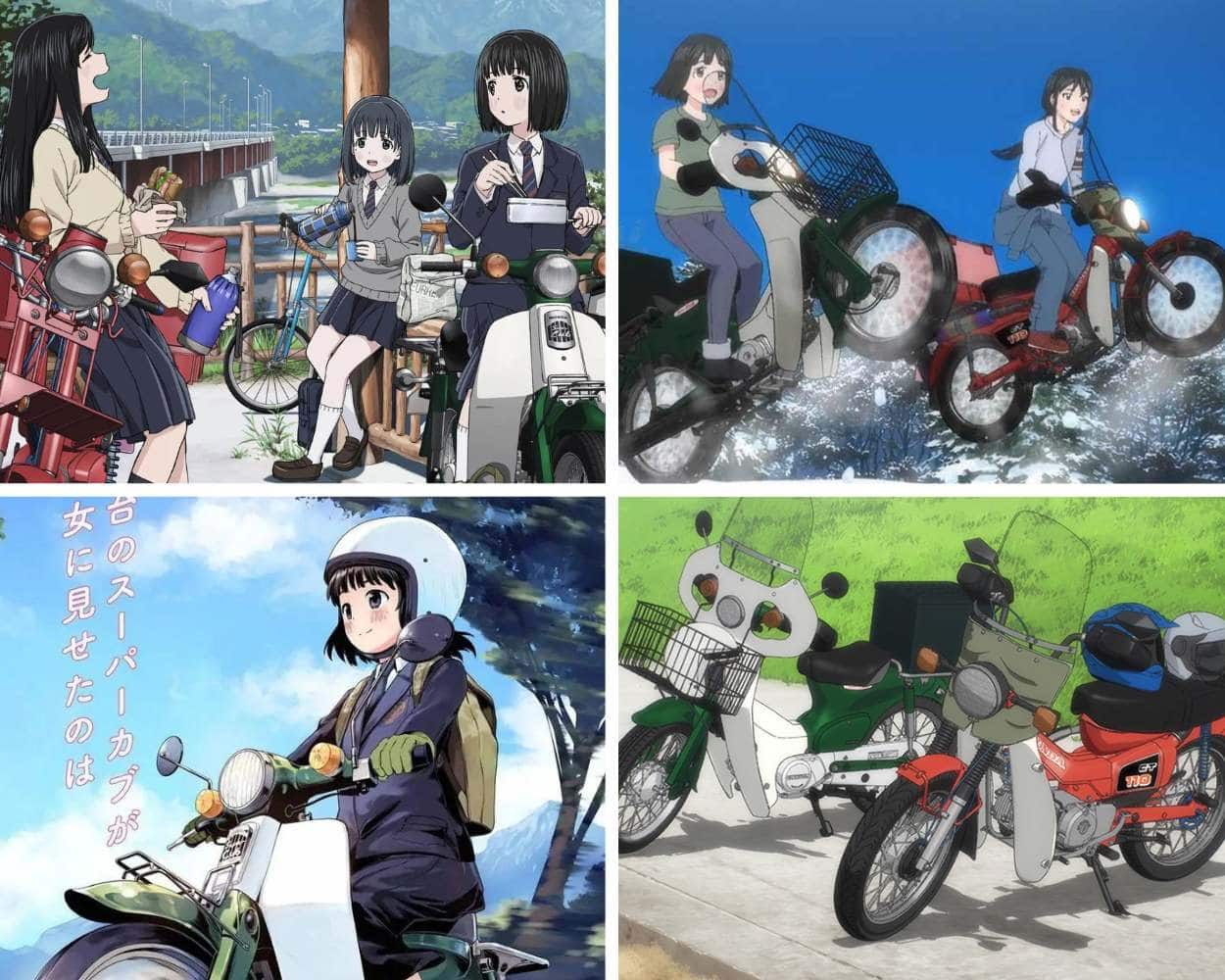 Super Cub the wholesome motorcycle slice-of-life anime