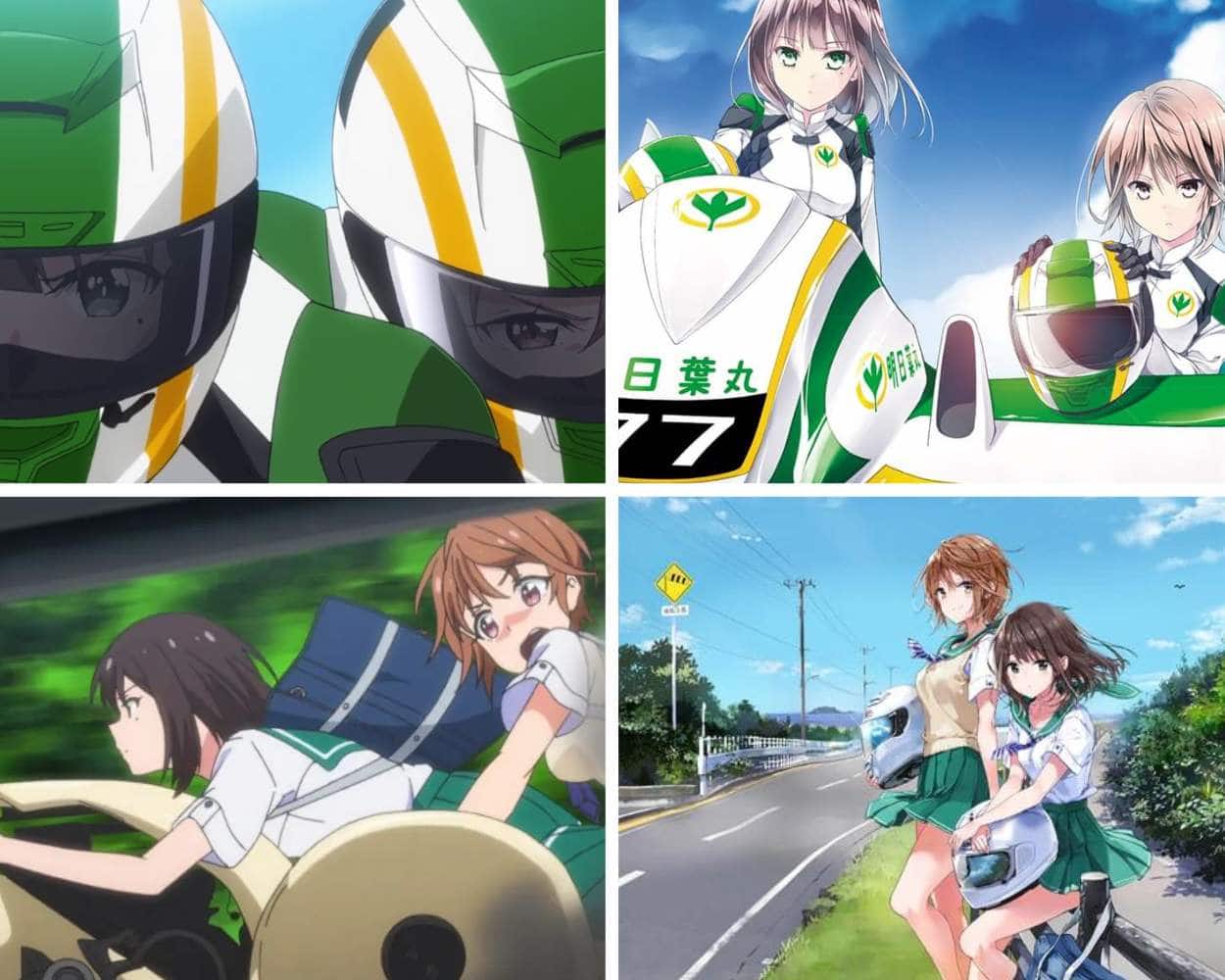 Two Car the motorcycle sidecar racing anime