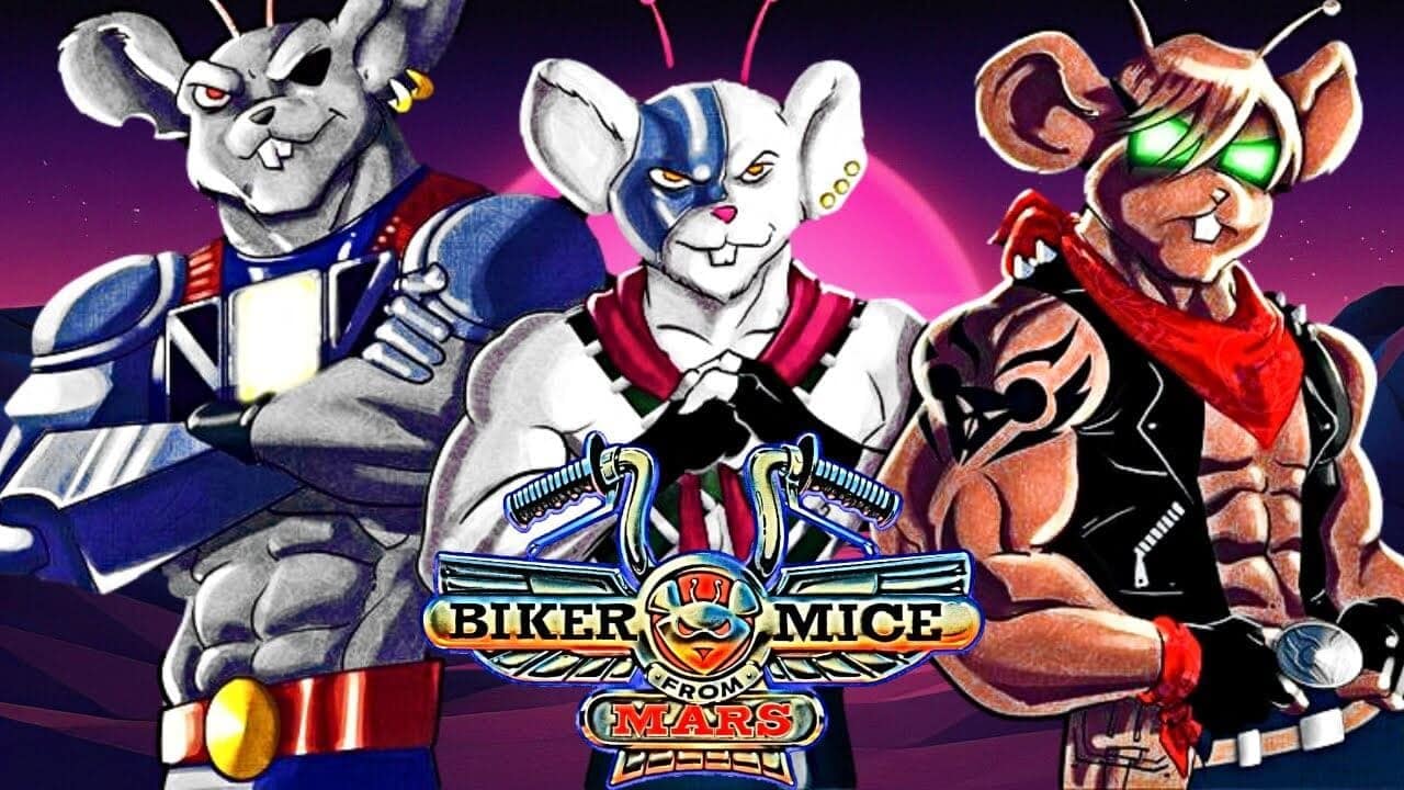 Biker Mice From Mars classic 90s cartoon characters