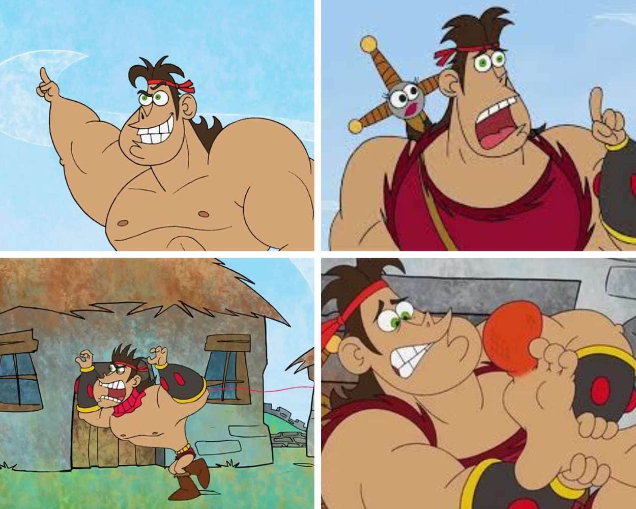 The main characters of Dave the Barbarian