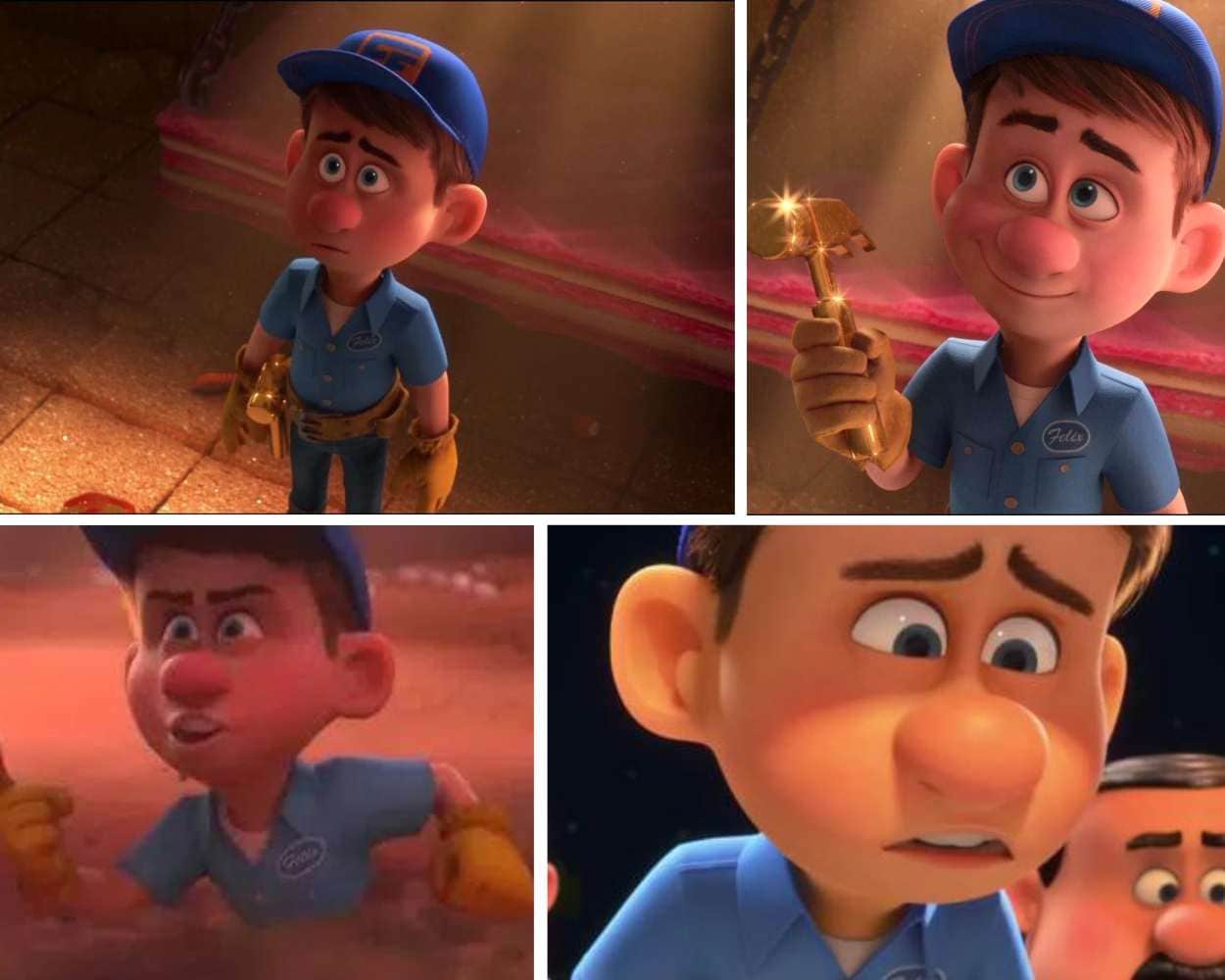 Fix-It Felix Jr. from Wreck-It Ralph voiced by Jack McBrayer