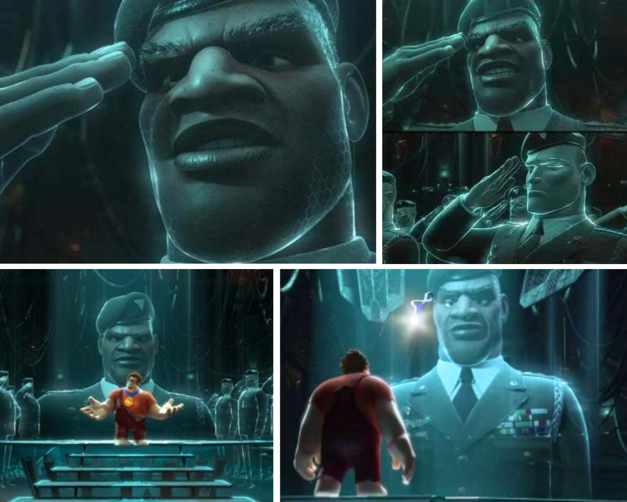 General Hologram from Wreck-It Ralph voiced by Dennis Haysbert