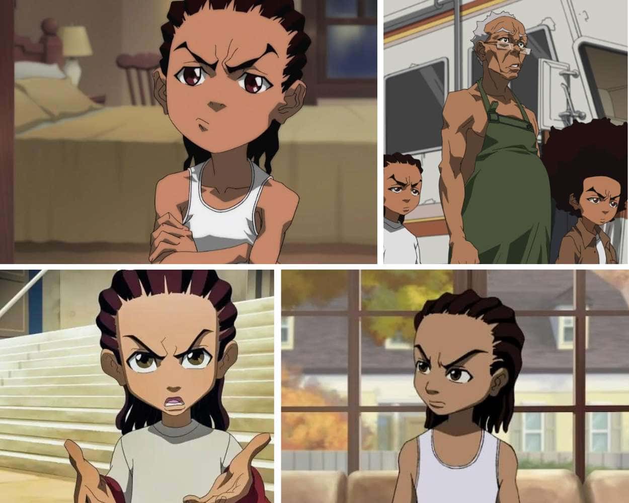 Huey Freeman and Riley Freeman from The Boondocks