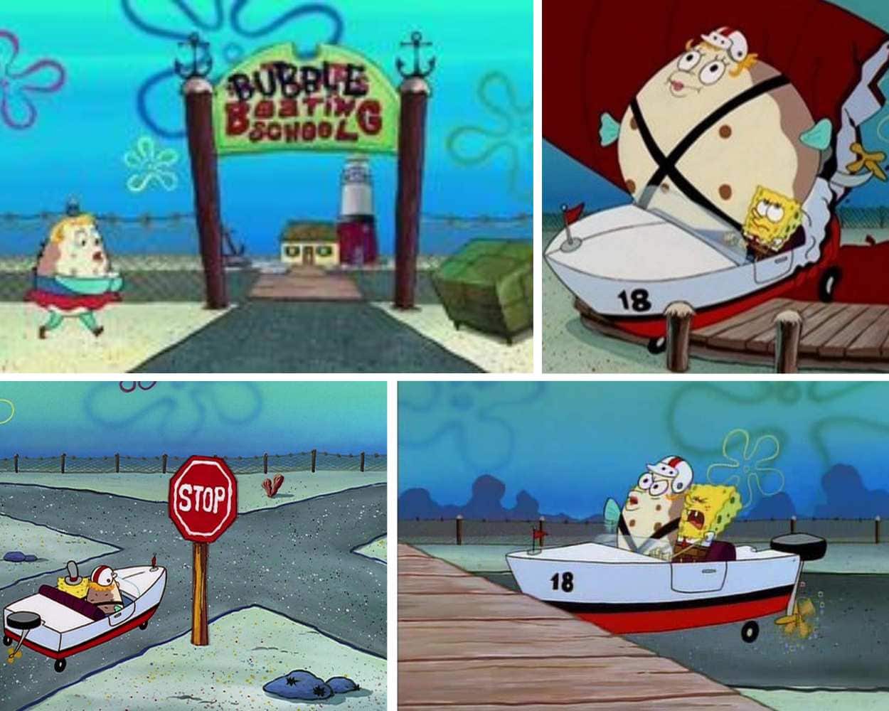 Mrs Puffs Boating School - Bikini Bottom driving school setting