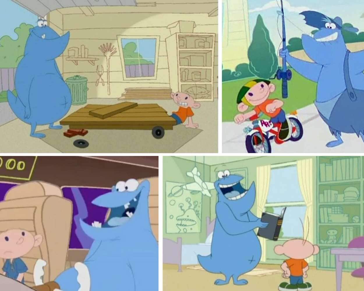 Ned's Newt characters from the animated cartoon series
